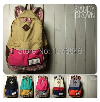 

Japanese Style High quality Casual Women Canvas Backpack Girl Lady Student School bag Travel Blosas Free shipping