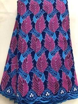 

Hot Sale HLL3845. African Cotton Swiss Voile Lace Fabric High Quality With Stones Voile Lace In Switzerland African Lace Fabric