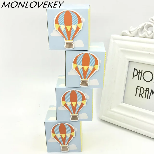 10pcs Perfect Wedding Candy Box For Guests Hot Air Balloon Favor Box