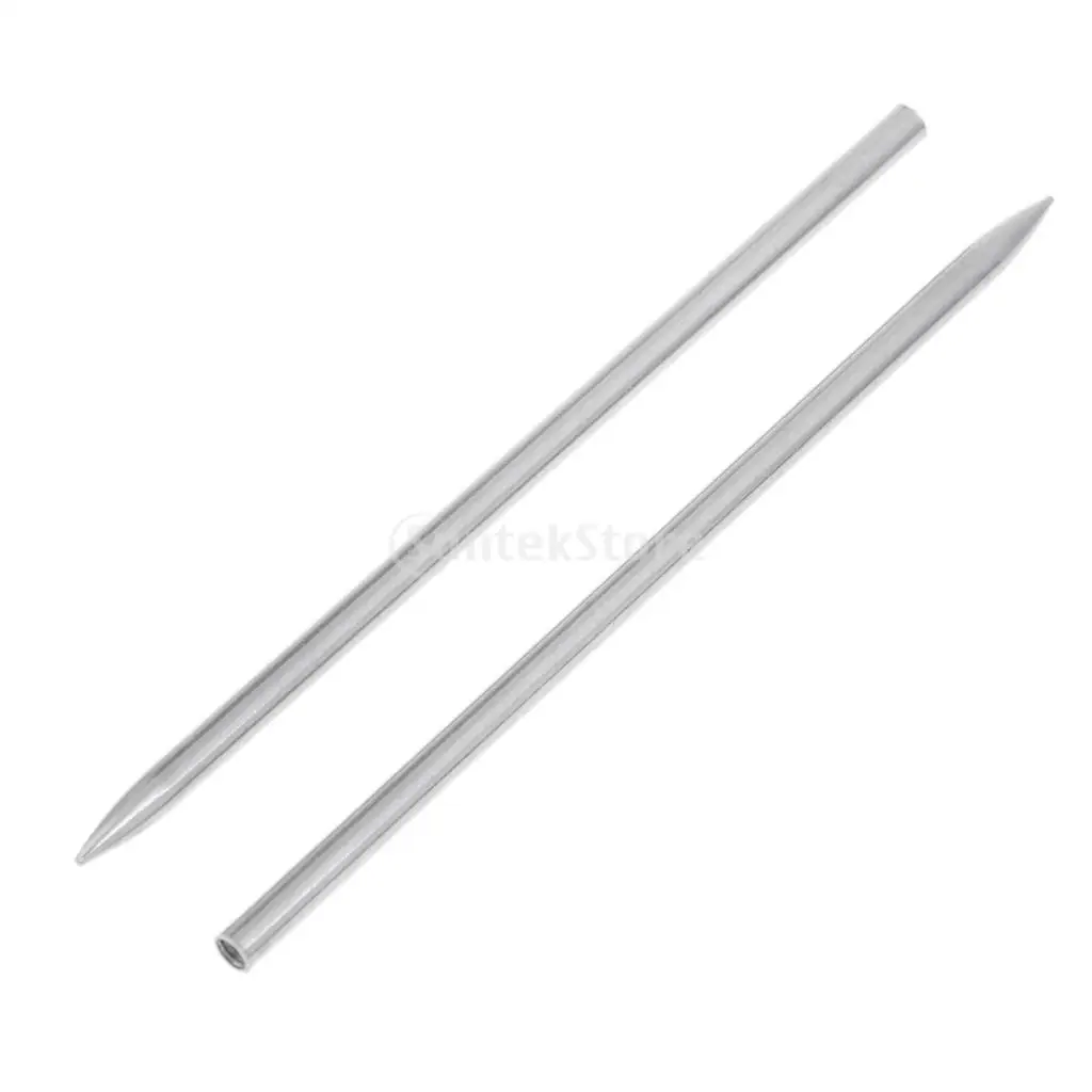 2pcs 80mm Long Stainless Steel Paracord Fid Lacing Stitching Needle with 2mm/3mm Hole Diameter