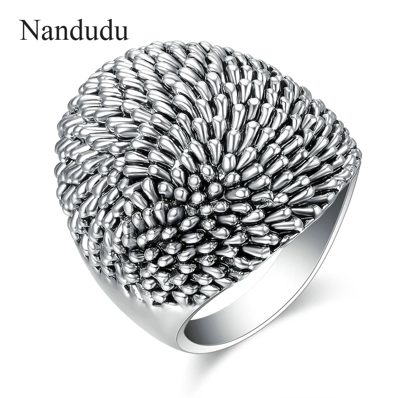 Nandudu, Новое поступление, кольцо в стиле ежика, вечерние, для мужчин и женщин, унисекс, необычные металлические кольца, аксессуары, модное ювелирное изделие, подарок R1217