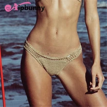 Aipbunny вязаный треугольный купальник бикини maillot de bain femme, женский купальник, купальный костюм, бикини