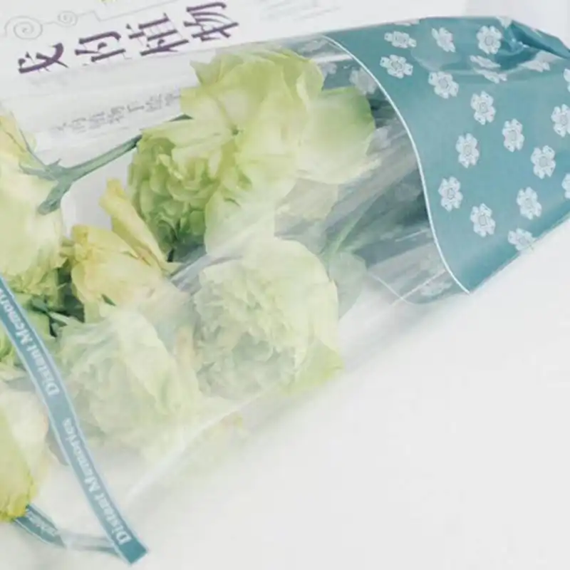 sac transparent rose