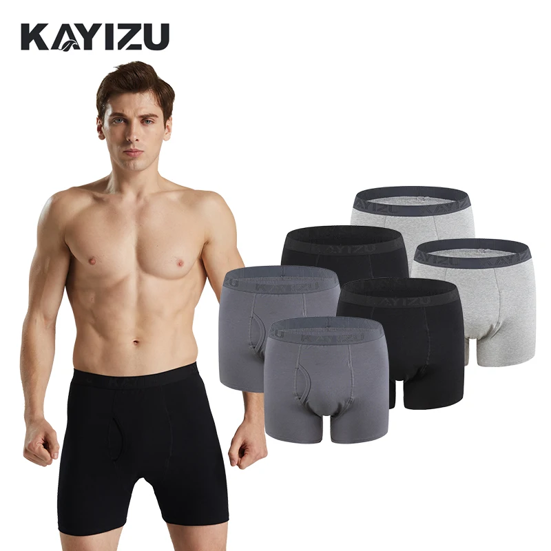 6pcs/lot KAYIZU Brand Men Sexy Boxer Shorts Bulge Pouch Soft Underpants Male Underwear Boxers