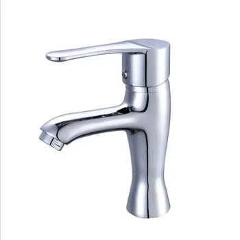 

New Bathroom Brass Single Handle Double Control Hot And Cold Washbasin Faucet, Kitchen Sink Mixing Tap