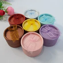 EMS 120 шт./лот Многоцветный Круглый Бумага кольцо упаковки Коробки кольцо чехол для хранения серьги упаковочная коробка украшения подарок держатель