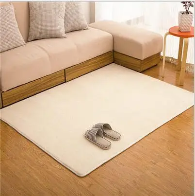 Модный коврик с эффектом памяти, сплошной мат, большой коврик для спальни, коврик для кофейного столика, коврик для прихожей, гостиной, кухни