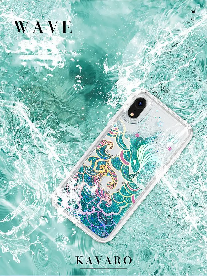 KINGXBAR for iPhone XR Case Quicksand Case for iPhone XR Cover Anti-knock for iPhoneXR Cover Cute Luxury for Apple XR Shell Capa (4)