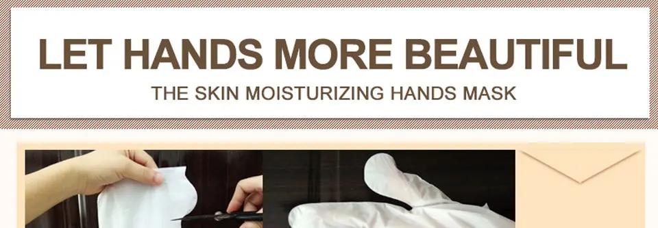 Horec 5Pairs=10Pcs Hand Mask Moisturizing Gloves Skin Care Shea Butter Smoothing Whitening Anti-Wrinkle Hand Peeling Exfoliator