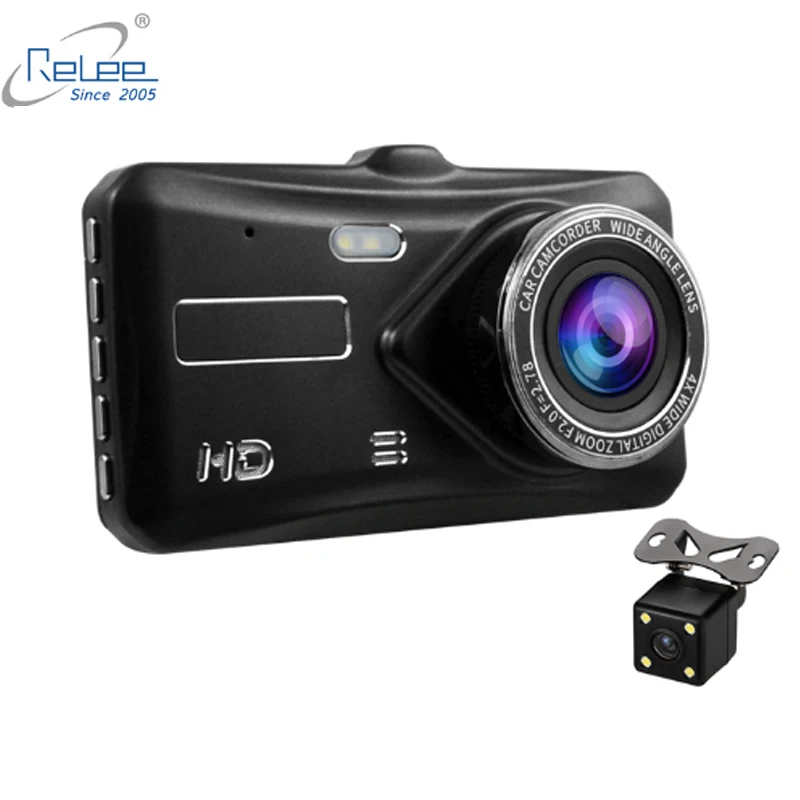 

Touch screen dash cam dual lens camera 1080P 2ch car blackbox loop recording car DVR digital video Security Camera for Car