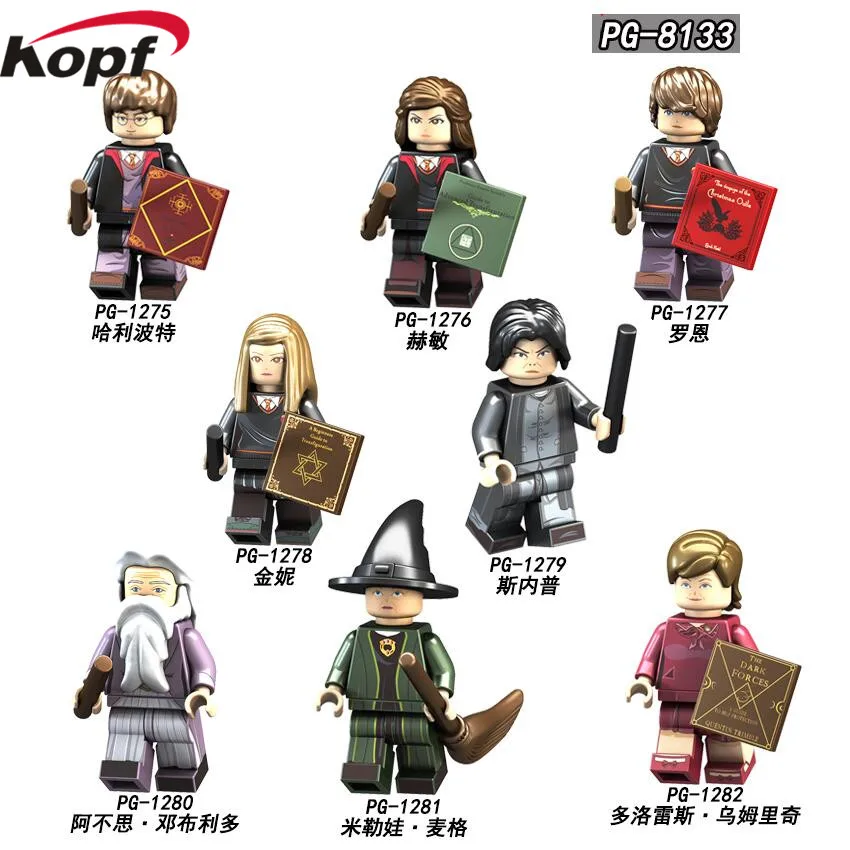 

Single Sale Building Blocks Harry Potter Legoing Figures Ron Weasley Hermione Luberhag Graves Doll Gift For Children Toys PG8133