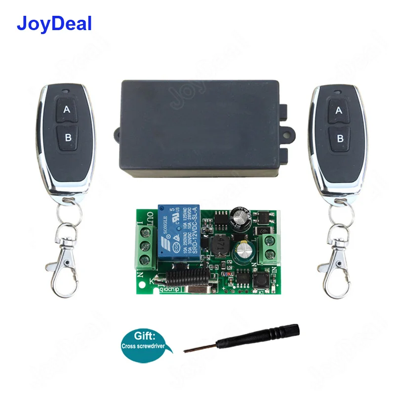 

433Mhz Universal Wireless Remote Control Switch AC 110V 220V 1CH Relay Receiver Module RF TX Transmitter 433 Mhz Remote Controls