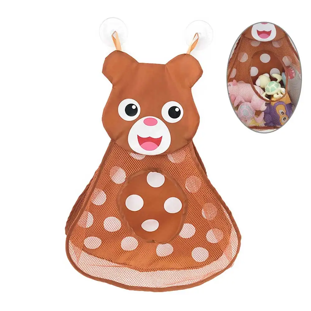 

Baby Bath Toys Deer Showers Storage Bag Large Mesh Beach Bath Portab Foldable Bag Kids Shower Games Baby Doll Water Toys Games