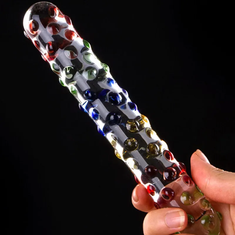 Super Big Pyrex Glass Dildo Female Transparent Crystal Penis Sex Toys Anal Plug For Woman With Gift Box