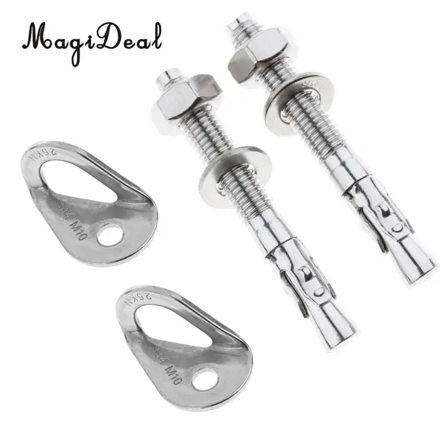 Expansion Screw 4Pcs 25KN 304 Stainless Steel Anchor Hanger Rock Climb Fastening Bolt Fixed Point Expansion Screw Piton Rock Piton Outdoor ToolS Fixed Color : Silver Expansion Screw 4Pcs 25KN 304 Stainless Steel Anchor Hanger Rock Climb Fastening Bolt Fixed Point Expansion Screw Piton Rock Piton Outdoor ToolS Fixed Color : Silver