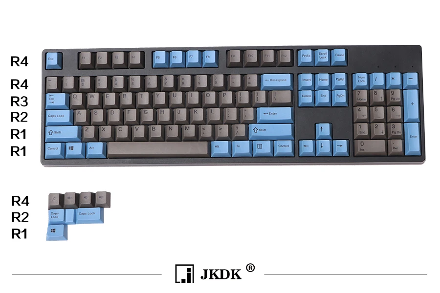 Dyesub PBT keycap для механической клавиатуры 104 клавиш вишня высота добавить на комплект синий серый краситель sub keycaps