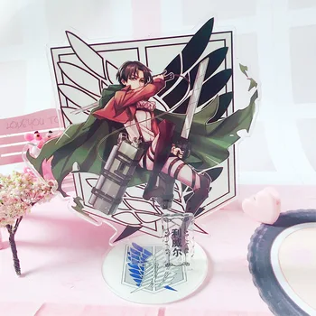 

1pcs 15cm Anime Attack on Titan Standing Plate Stand Model Home Desk acrylic stand figure model plate holder cake topper