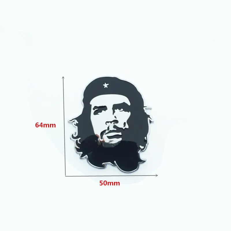 Cuba movement leader Che Guevara для 3D хромированной металлической автомобильной наклейки