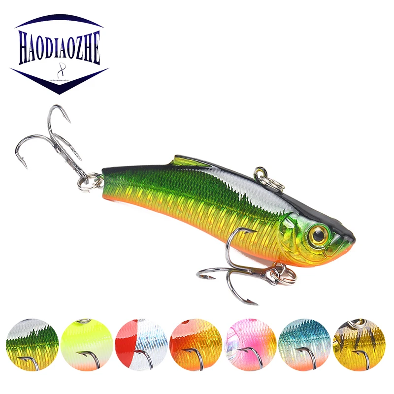 

1pc Winter Ice VIB Fishing Lure 7cm 17.5g Quality Metal Hard Bait 3D Natural Eyes Topwater Crank Wobblers Bass Pike Japan Pesca