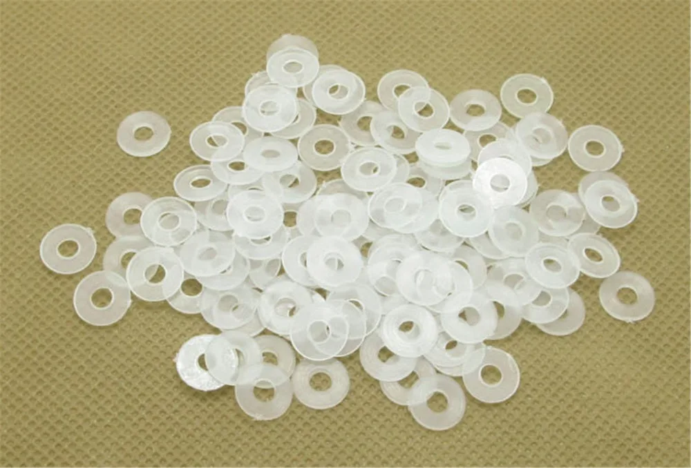 100 шт. M6 M8 нейлон шайба Пластик изоляции прокладка Винт прокладка|plain washer|flat washernylon