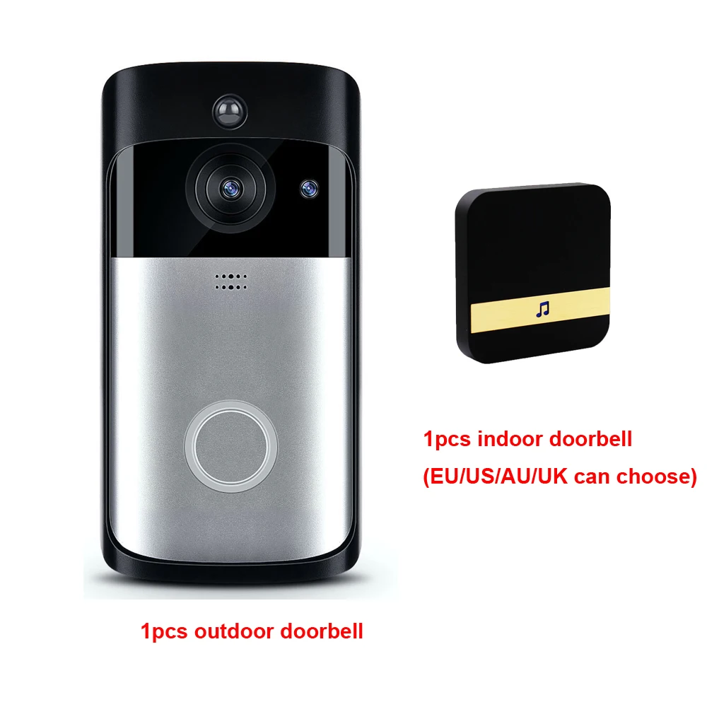 Yiktree 720P HD безпроводная батарея ip-камера наружная HD беспроводная камера безопасности для помещений низкое энергопотребление Wifi видео дверной звонок - Цвет: Package 2