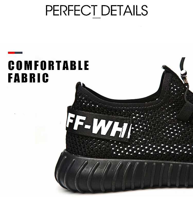 حجم 35 ~ 46 للجنسين غير قابلة للكسر أحذية أمان الرجال حذاء برقبة للعمل الأزياء الأحذية التأمين العمل الصلب اصبع القدم شبكة تنفس شحن مجاني