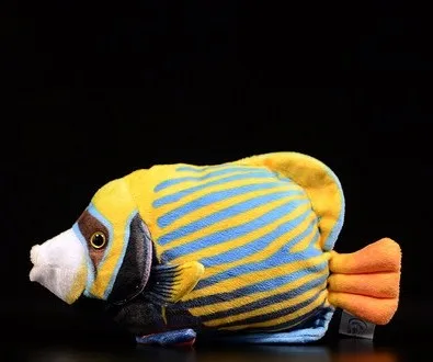 

Free shipping Cute Tropical Fish Emperor Fairy Fish Doll Simulates Animal Plush Toy of Trichoderma bispinosa