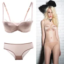 Модный блестящий тонкий кружевной топ-Бюстгальтер Комплект женского нижнего белья комплект бюстгальтера большого размера