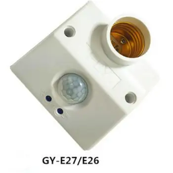 

Human Body Infrared Induction Lamp Holder Switch Adjustable 86 Type E27 Screw 220V