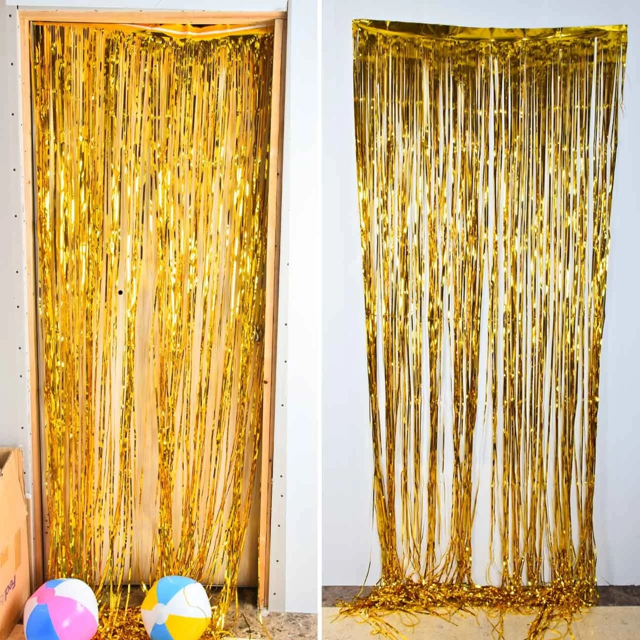 Gold Foil Fringe Tinsel Curtain Tassel Garlands Wedding Photography