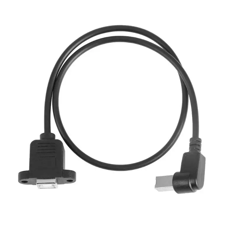 4 мм USB 2 0 локоть B кабель папа мама Тип разъем провода Принтер Панель Крепление