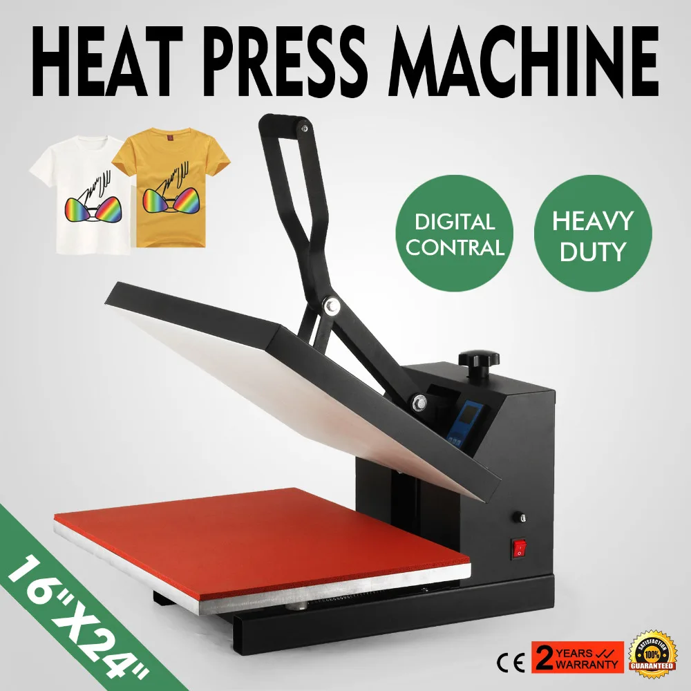

VEVOR Lowest Price Digital Clamshell 16" X 24" (40 X 60cm) Heat Press Transfer T-Shirt Sublimation Machine