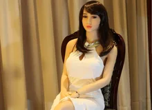 165cm Top quality full silicone love dolls skeleton, oral vagina anal real love doll, lifelike sex doll, adult doll for male
