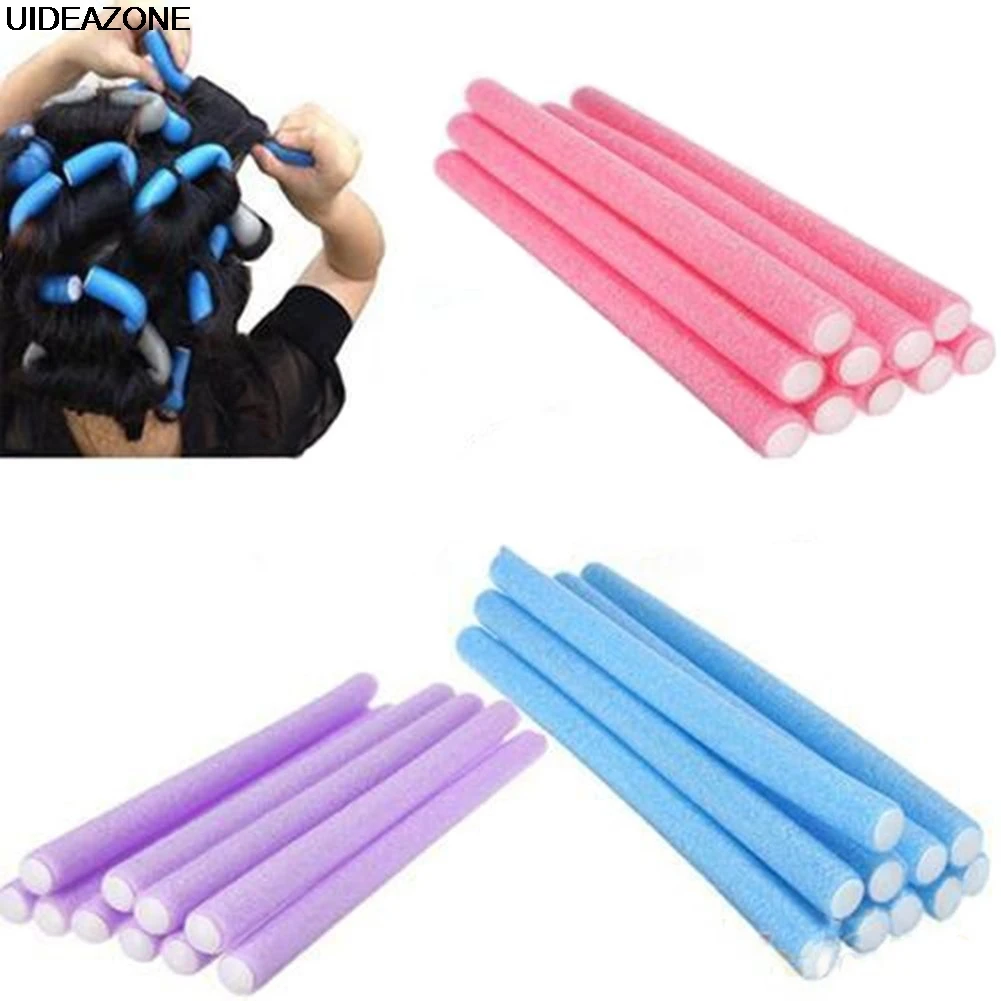 

10 pcs/Lot Soft Hair Curler Roller Curl Hair Bendy Rollers DIY Magic Hair Curlers Tool Curls Rollers Sponge Hair Usage Beauty