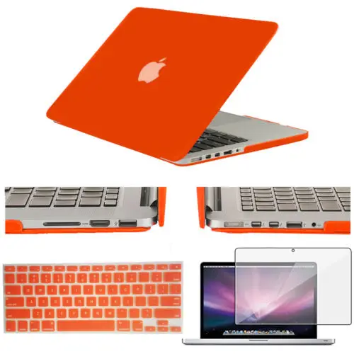 Жесткий чехол для Macbook Pro 13 15 компакт-дисков старый 2008 2009 2010 2011 2012 Тип A1278 A1286 Pro Air 13 A706 A1708 A1932 - Цвет: Оранжевый