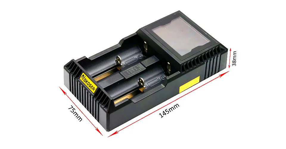 

LCD Battery Charger Rechargeable USB Charger for 26650 18650 18500 18350 17670 14500 Lithium Battery 3.7V Better than UM20