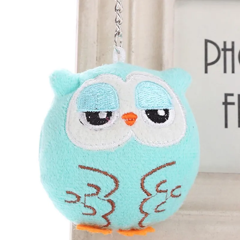 

Cute Cartoon Plush Owl Keychain Creative Lovely Owl Key Helder Women Gift Bag Keychain Holder Pendant Girls Gift