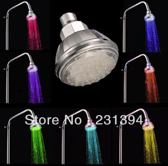 

CY8010-A2 Supernova Sales Shower Led ABS Led Showerhead 7 Colors Flashing LED Top Shower Heads