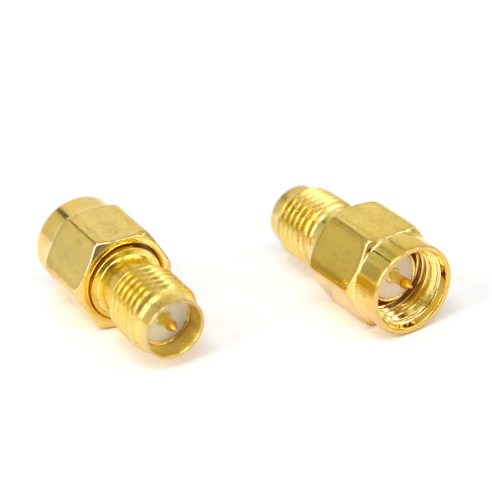 2 шт. Goldplated SMA к RP SMA Женский переходник РФ