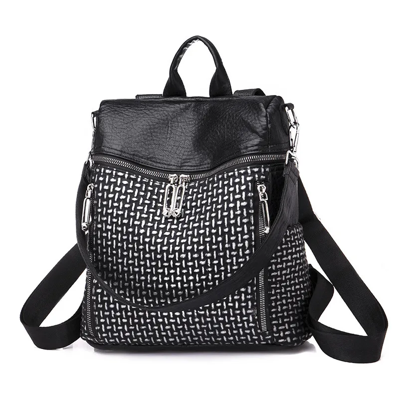 

Sac A Dos Femme Vintage Metal Elephant Pattern Female Backpack High Quality Pu Leather Backpack For Teenager Girls School Bags