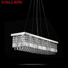 VALLKIN ED Pendant Light Contemporary Hanging Lamps Fixtures with K9 Crystal For Dining Room Hotel Indoor Home LED