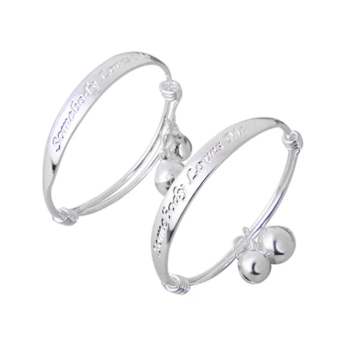 Baby Kid Bell Bangle Bracelet 2pcs For Kid