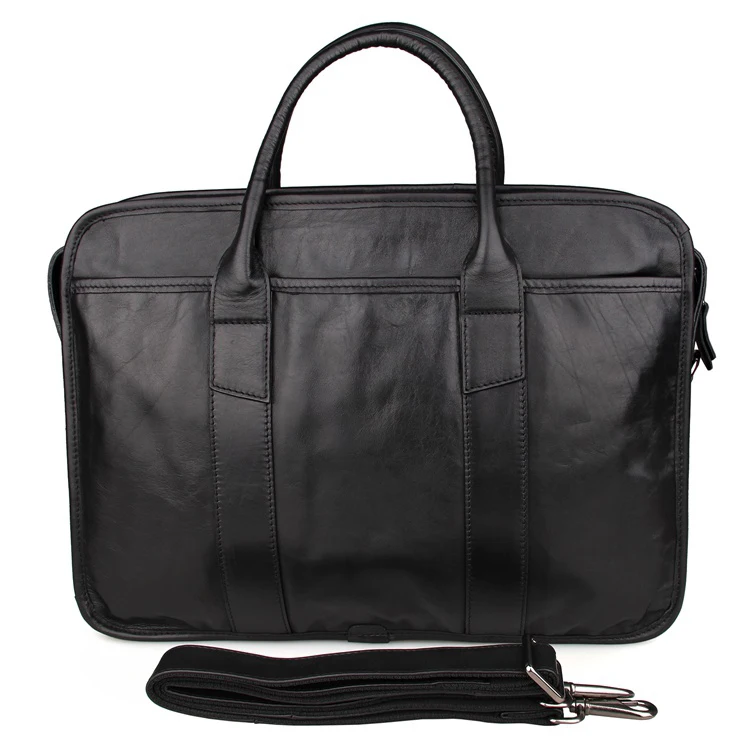 100% Guarantee Genuine Cow Leather Briefcase Laptop Bag Men's Handbag 7321