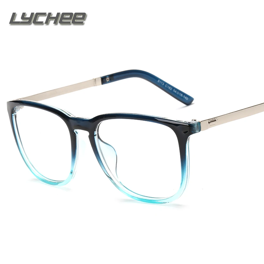 LYCHEE New Women Eyeglasses Retro Vintage Optical Reading Spectacle Eye Glasses Frame Men Women Brand Designer