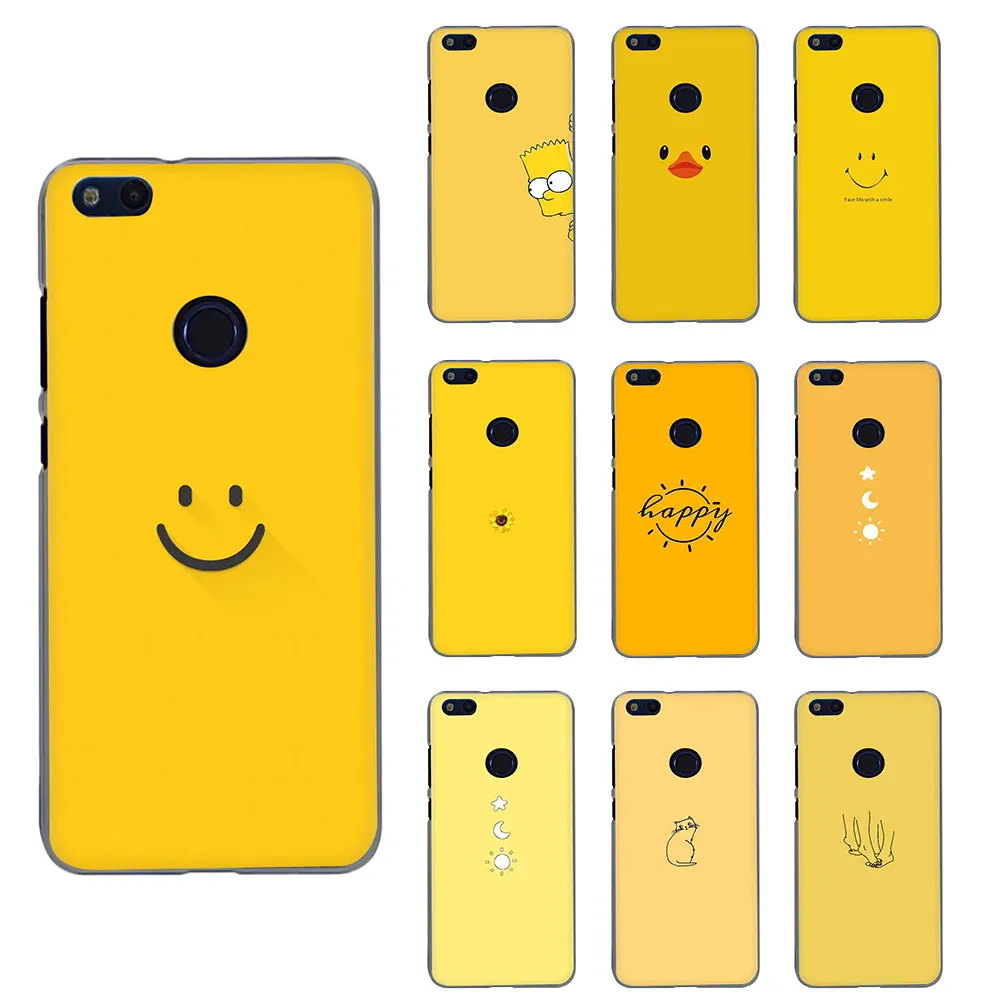 

yellow pattern Hard Phone Case for Huawei Honor 20 Play 6 7 8 A C Pro 2GB/3GB 7C 5.99in 7 9 10 X Lite