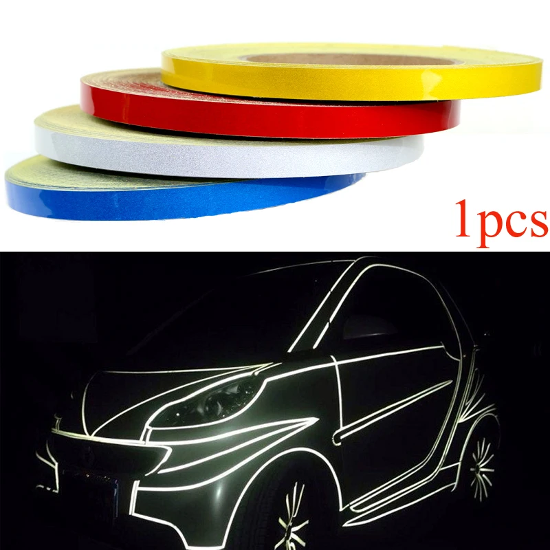 Reflective Tape Sheeting 1cm*5m Car Sticker Styling Body Warning Truck