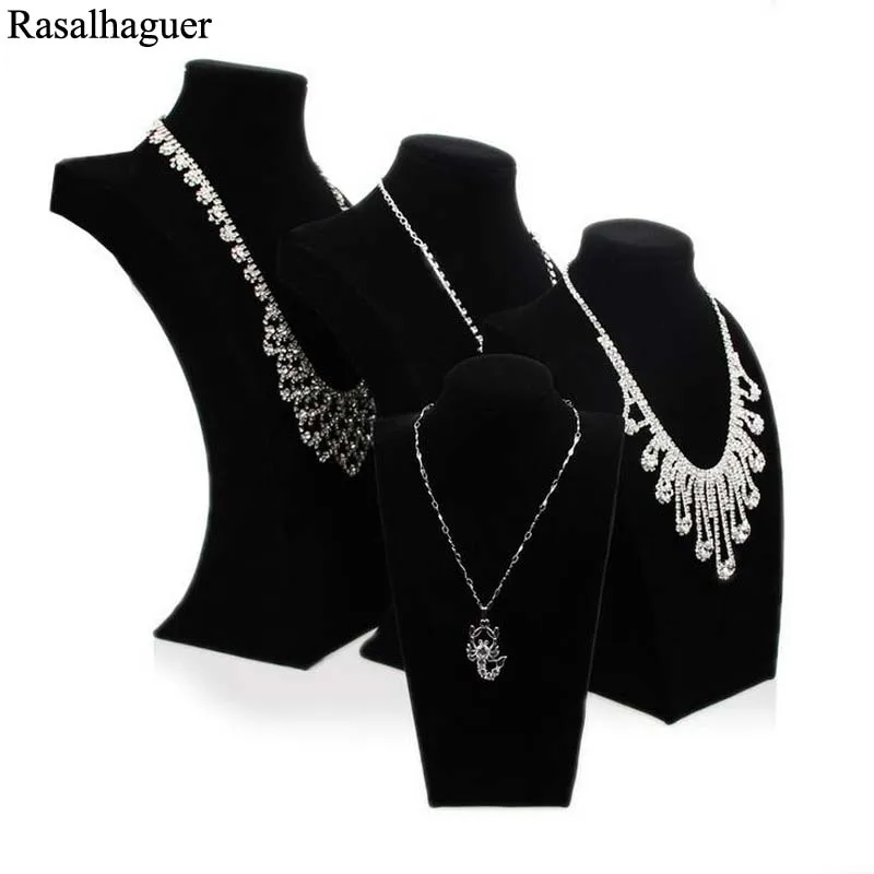  Classic Necklace Stand Jewelry Black Model Mannequin Display Necklace Pendants Holder Jewelry Organ