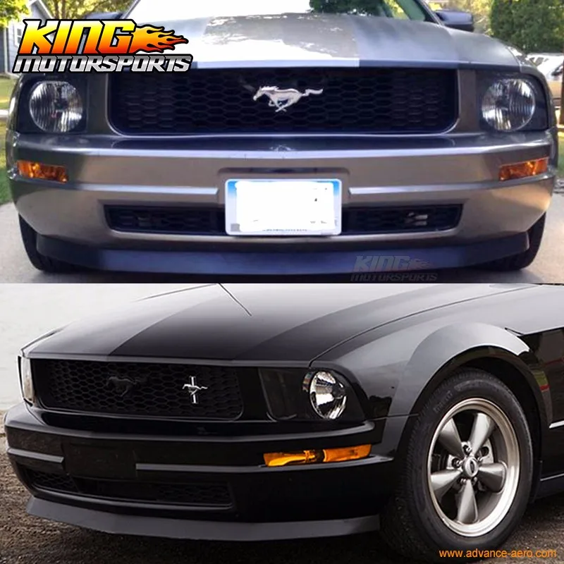 Полиуретан ИК стиль подбородок спойлер передняя губа для 2005-2009 Ford Mustang V6