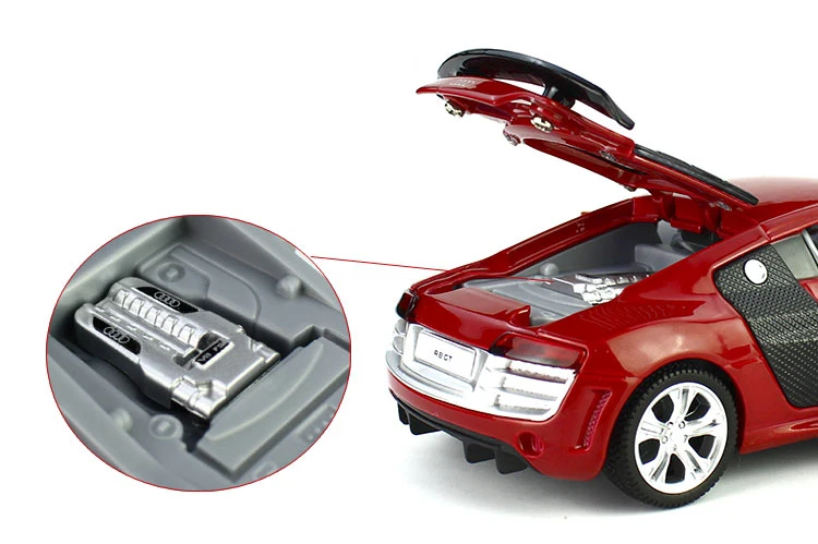1:32 R8 CT игрушка купе модель автомобиля сплав оттягивание детские игрушки Подлинная коллекция лицензии подарок внедорожник GT коллекция