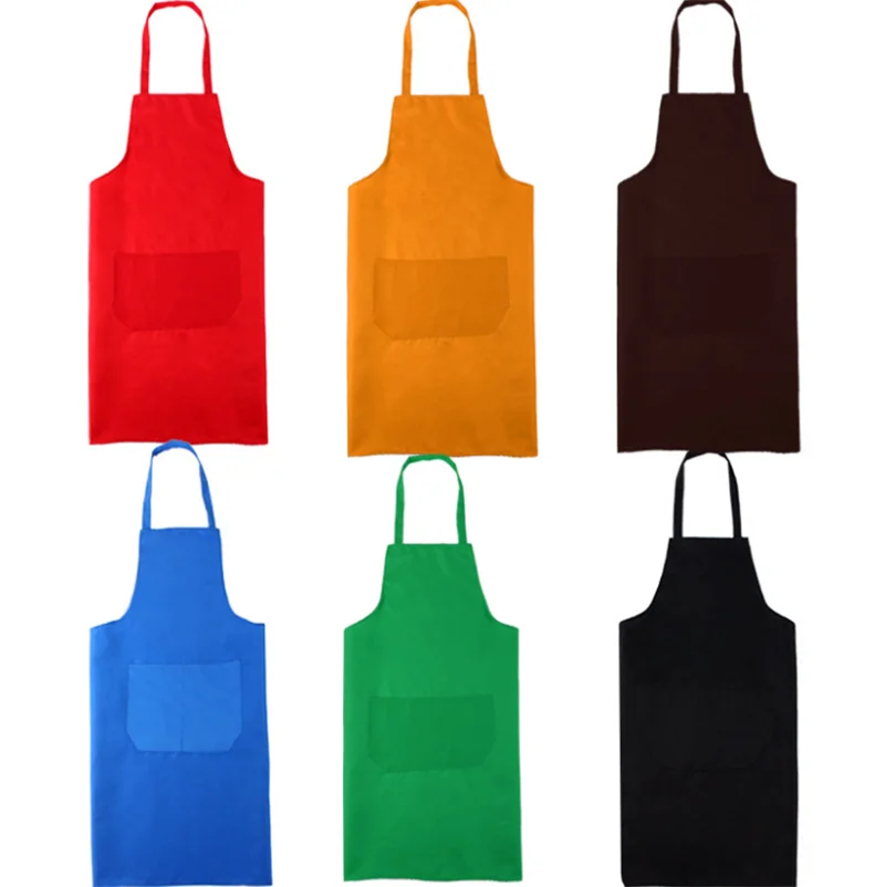 

2019 Cooking Kitchen Apron For Woman Men Kitchen Chef Waiter Cafe Shop BBQ Hairdresser Aprons Restaurant Cooking Baking Dress